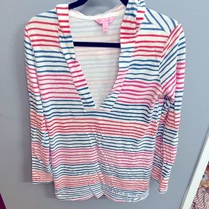 Lilly Pulitzer Higgs Cover up stripe with Anchor Motif